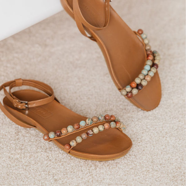 Beaded Footbed Sandal [Jasper]