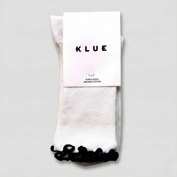 Organic Cotton Ruffle Sock [White]