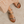 Metallic cork footbed sandal minimalist two buckle strap slide top view on foot