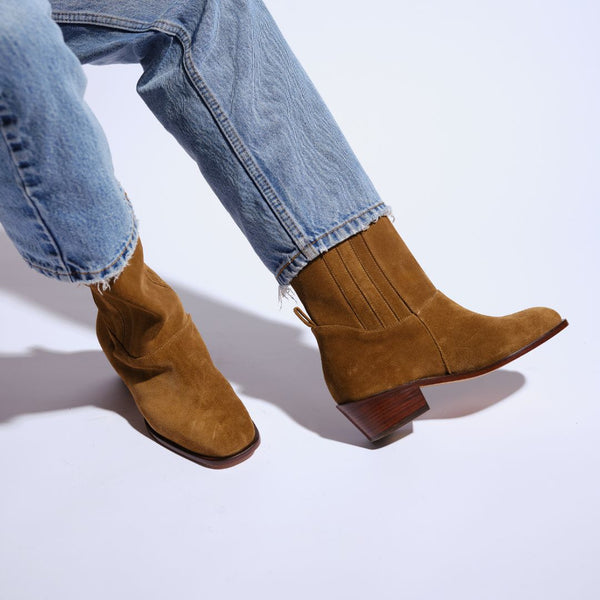 The Calf Boot [Tobacco Suede]
