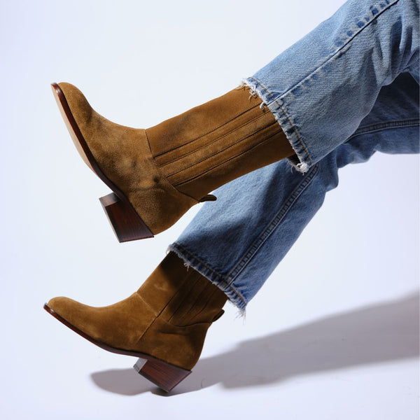 The Calf Boot [Tobacco Suede]
