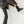 west boot taupe tumbled black leather block heel western square toe mid boot on the foot