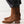 west boot brown chocolate suede block heel western square toe mid boot side view