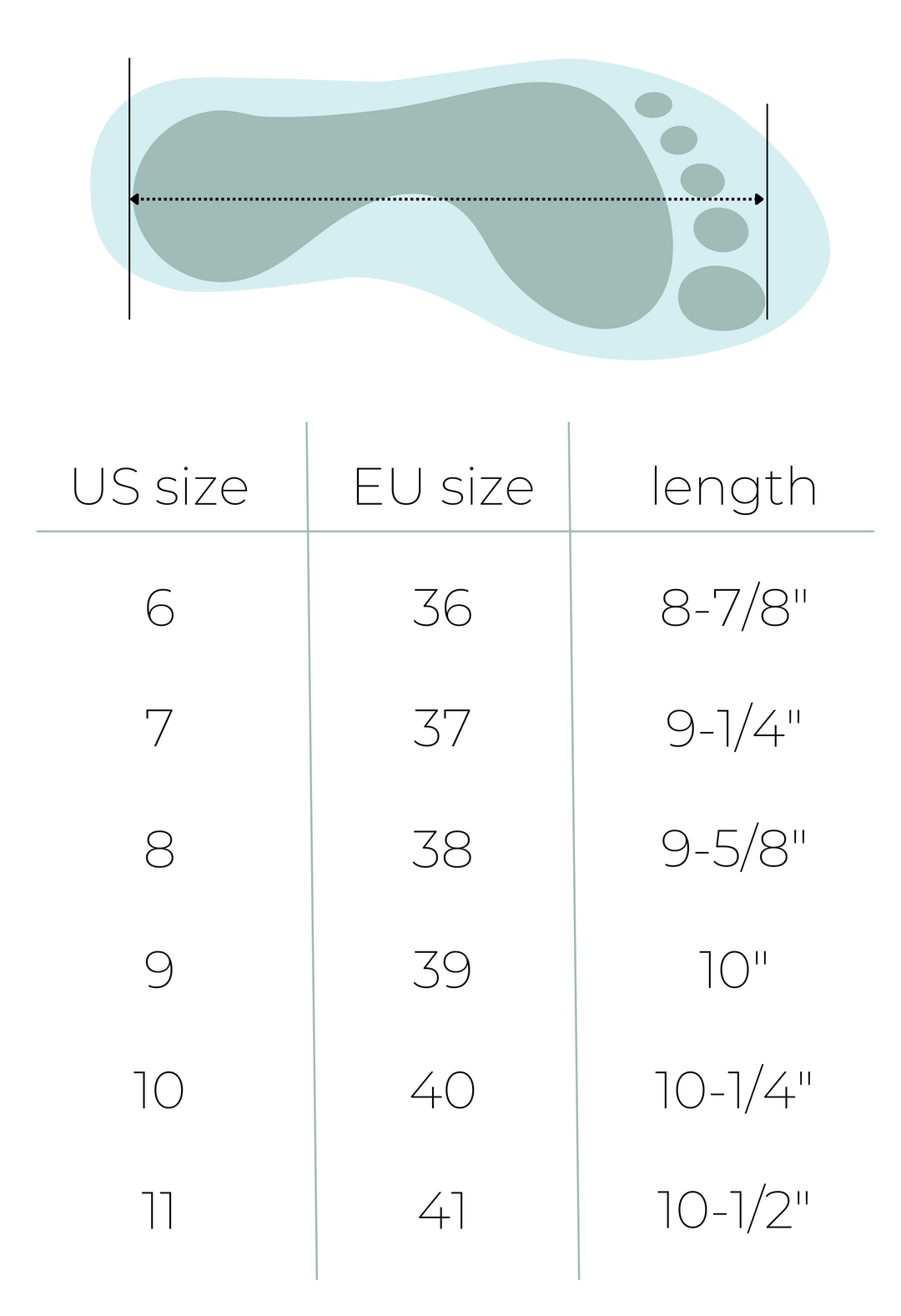 SIZE CHART – E I T H E R / O R