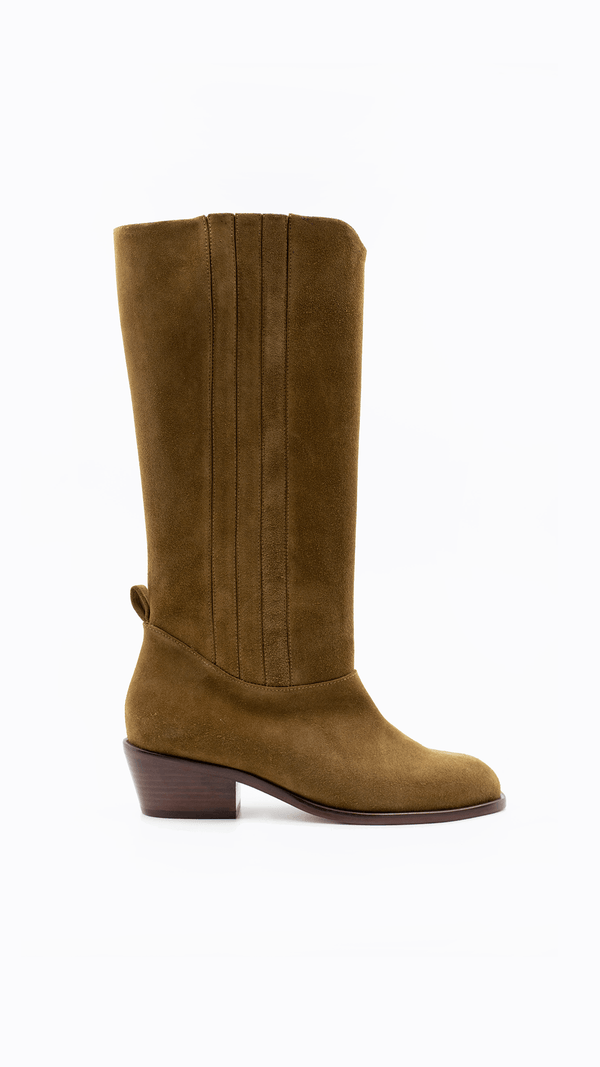 The Calf Boot [Tobacco Suede]