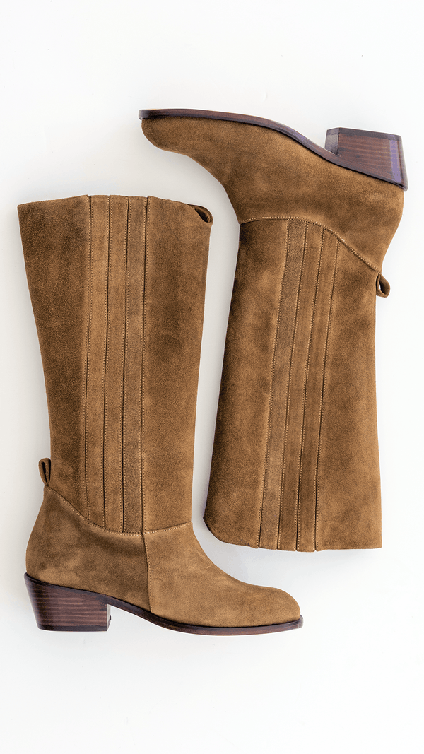 The Calf Boot [Tobacco Suede]