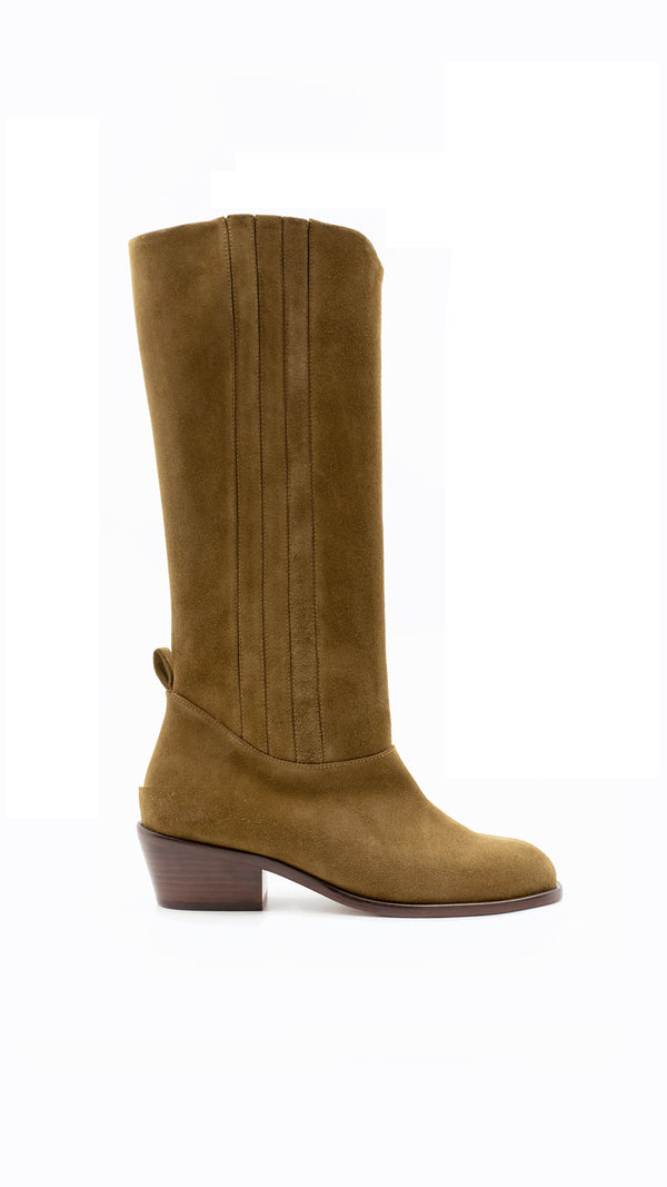 The Calf Boot [Tobacco Suede]