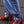 demi lace up red leather heel bow tie cage on the foot sandal close up