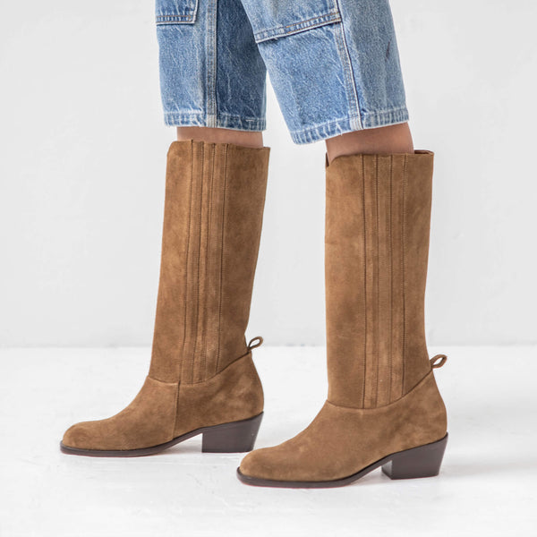 Knee-High Boot [Tobacco Suede]  *PRE-ORDER*