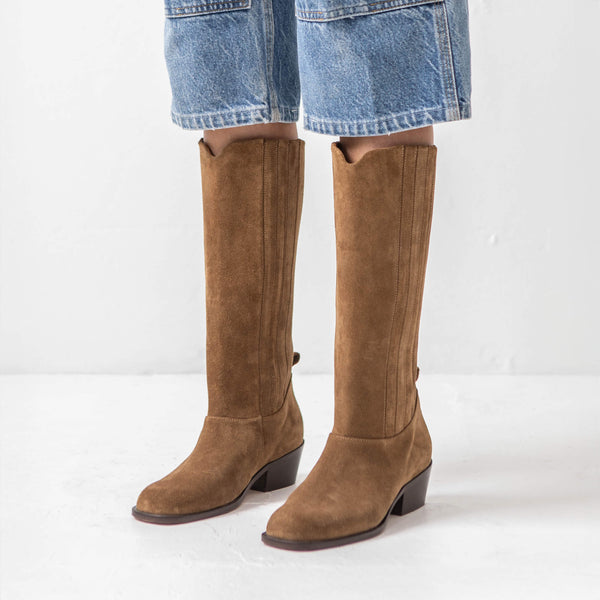 Knee-High Boot [Tobacco Suede]  *PRE-ORDER*