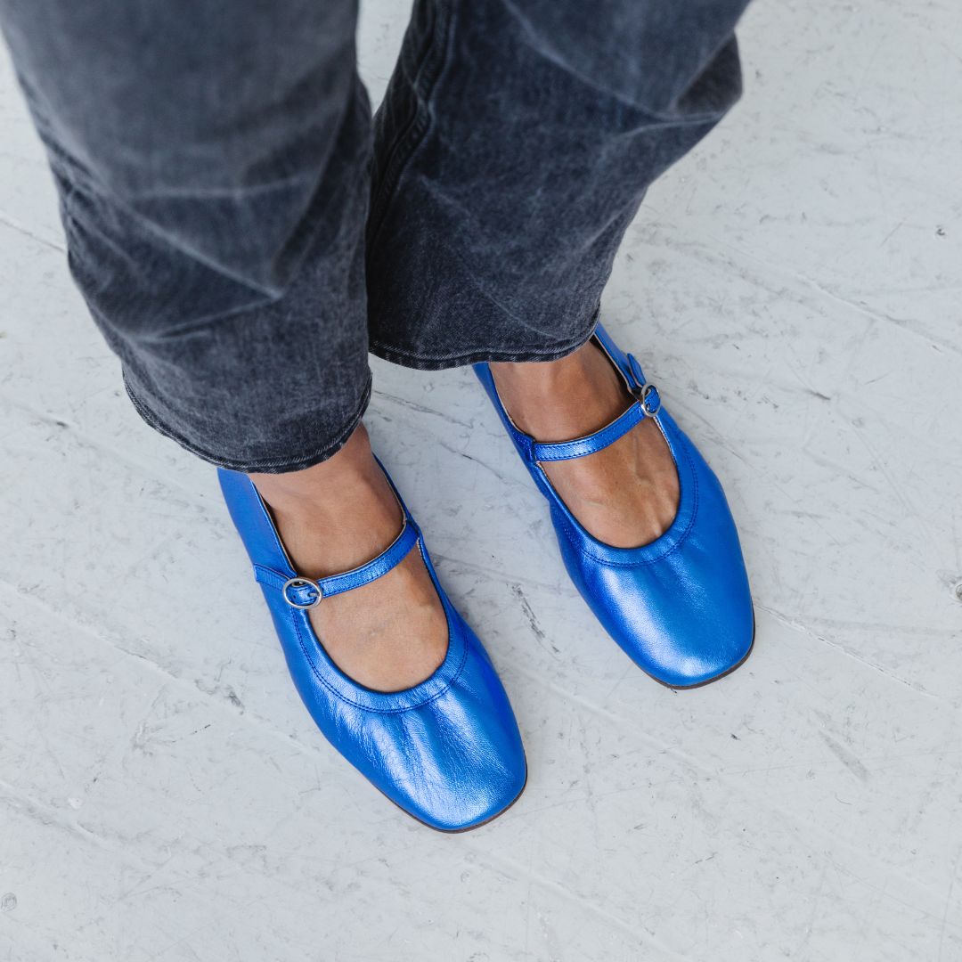 Blue mary janes online