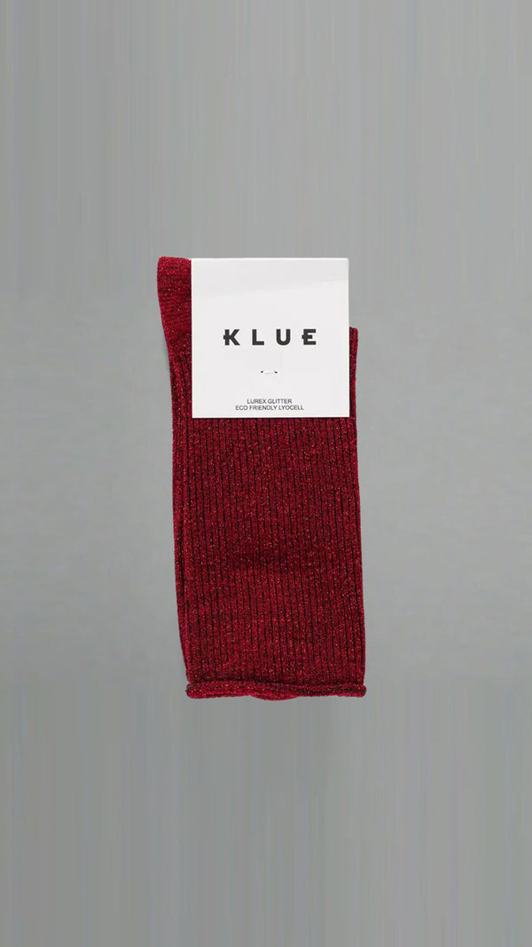 Loafer Sock [Red Lurex]
