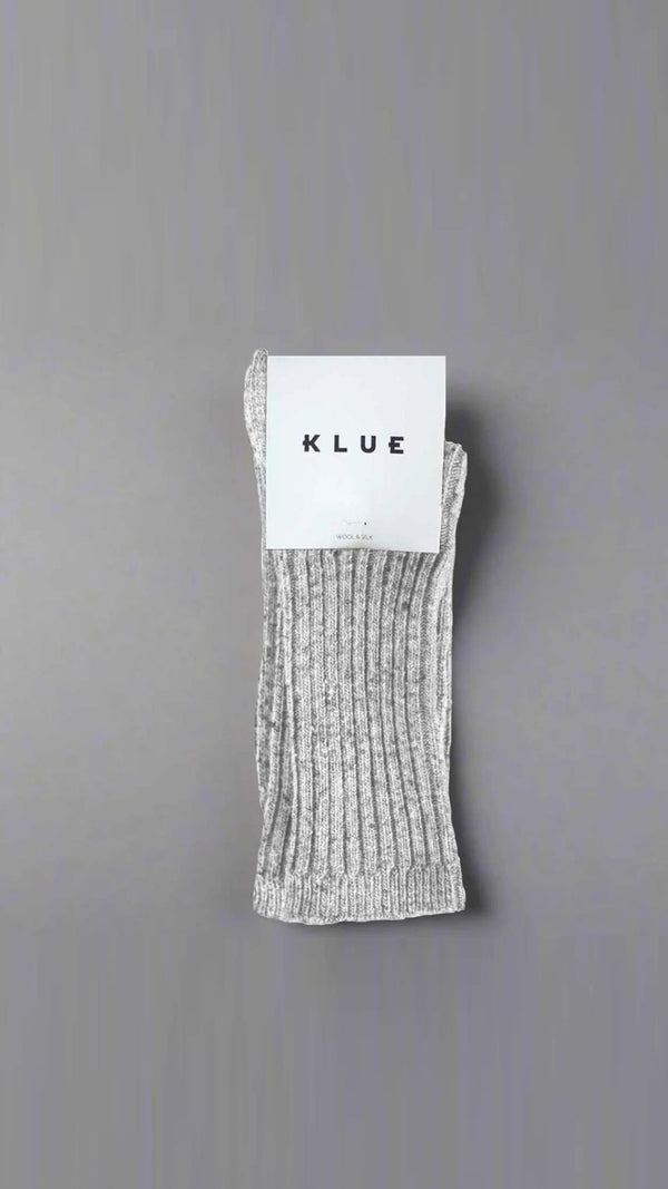 Silk Rib Sock [Grey]