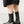 camp boot mid calf chunky lug sole modern combat black tumbled leather heel