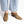 canyon clog western 90s heeled mule clog moss taupe suede leather on the foot