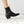 vintage chelsea pull on bootie italian full grain black polished leather on the foot