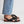 cloud sandal padded strap leather minimalist crossband sport sandal black   artisan on foot side view