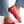 demi ballet flat red cherry comfy square toe with bow on the foot side view