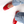demi ballet flat red cherry comfy square toe with bow top view on foot