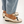 demi ballet metallic leather square toe comfy ballet flat on the foot
