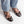 ghillie lace up black leather lace up cage flats sandals on the foot