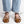 ghillie lace up leopard calf hair flats front view