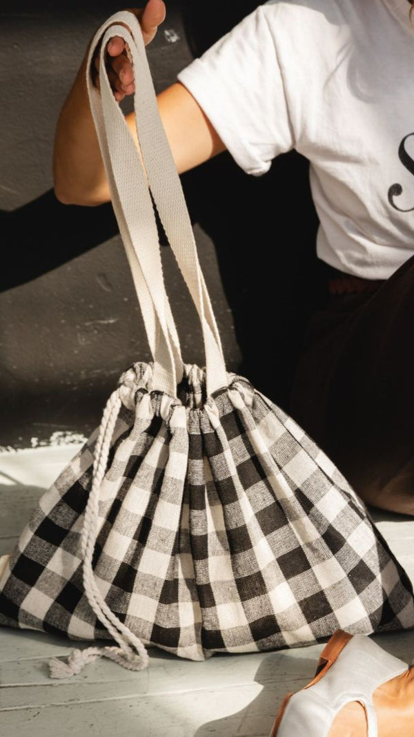 Gingham Tote Bag