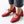 heeled ballet snipped square toe block heel bow tie red suede comfortable