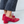 heeled ballet snipped square toe block heel bow tie red suede dress up event