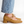 heeled ballet tan lace up bow heel in tan camel suede side view