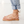 isla minimal leather thong flop flop sandal padded tan nude side view