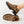 monk strap buckle platform chunky loafer in moss taupe suede on the foot