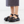 platform fisher black leather sandal with buckle strap front view