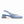 minimalist slingback block heeled pump in sky baby blue leather side view