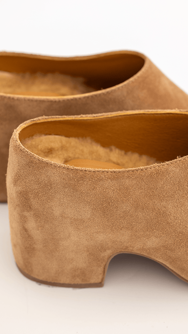 The Terrace Clog [Tobacco Suede]