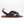 cloud sandal padded strap leather minimalist crossband sport sandal black   artisan side product view