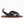 cloud sandal padded strap leather minimalist crossband sport sandal black   artisan 