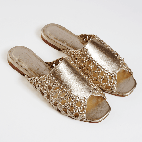 The Rattan Sandal [Metallic]