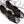 ghillie lace up black leather lace up cage flats sandals top down view