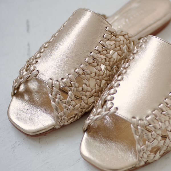 The Rattan Sandal [Metallic]