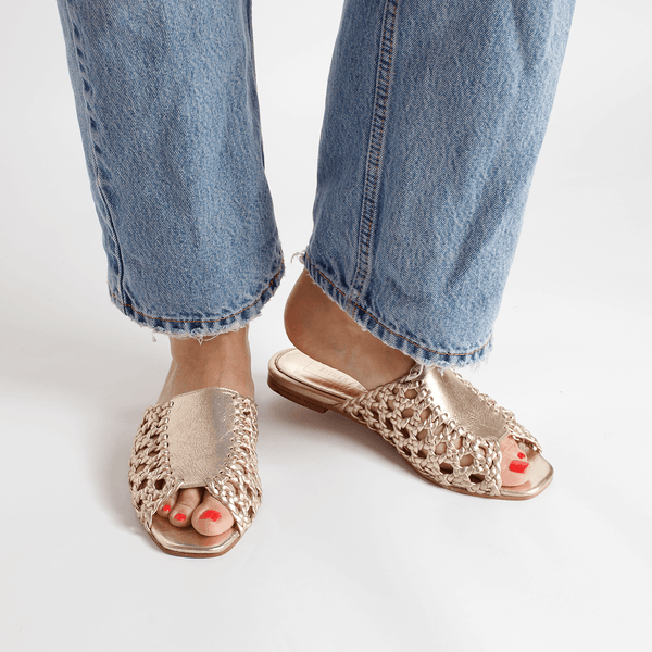 The Rattan Sandal [Metallic]