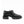 monk strap buckle platform chunky loafer in black full grain leather