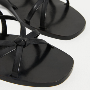  Black strappy dress leather wedding sandal minimalist ethical footwear. Black strappy dress leather wedding sandal minimalist ethical footwear.